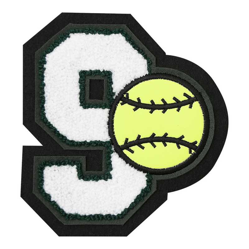 LJ7009SB: 1 Digit Jersey Number - Chenille with Symbol - Sport Touch - Softball
